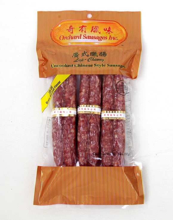 Lap-Cheong, Grain Alcohol Flavor 14 oz (397g) Orchard Sausages Brand