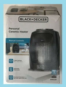 BLACK+DECKER Indoor Heater 750+1500Watt 室內移動暖爐 750+1500瓦