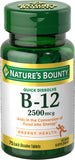 Nature's Bounty Vitamin B-12 2500 mcg Quick Dissolve Tablets - 75 ct