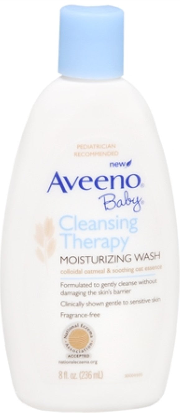AVEENO Baby Brand Cleansing Therapy Moisturizing Wash 8 oz (236g)  婴儿保湿沐浴露
