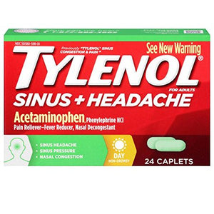 Tylenol Acetaminophen Sinus + Headache Caplets - 24ct