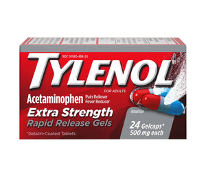 Tylenol Extra Strength Rapid Release Gelcaps 24 Caps