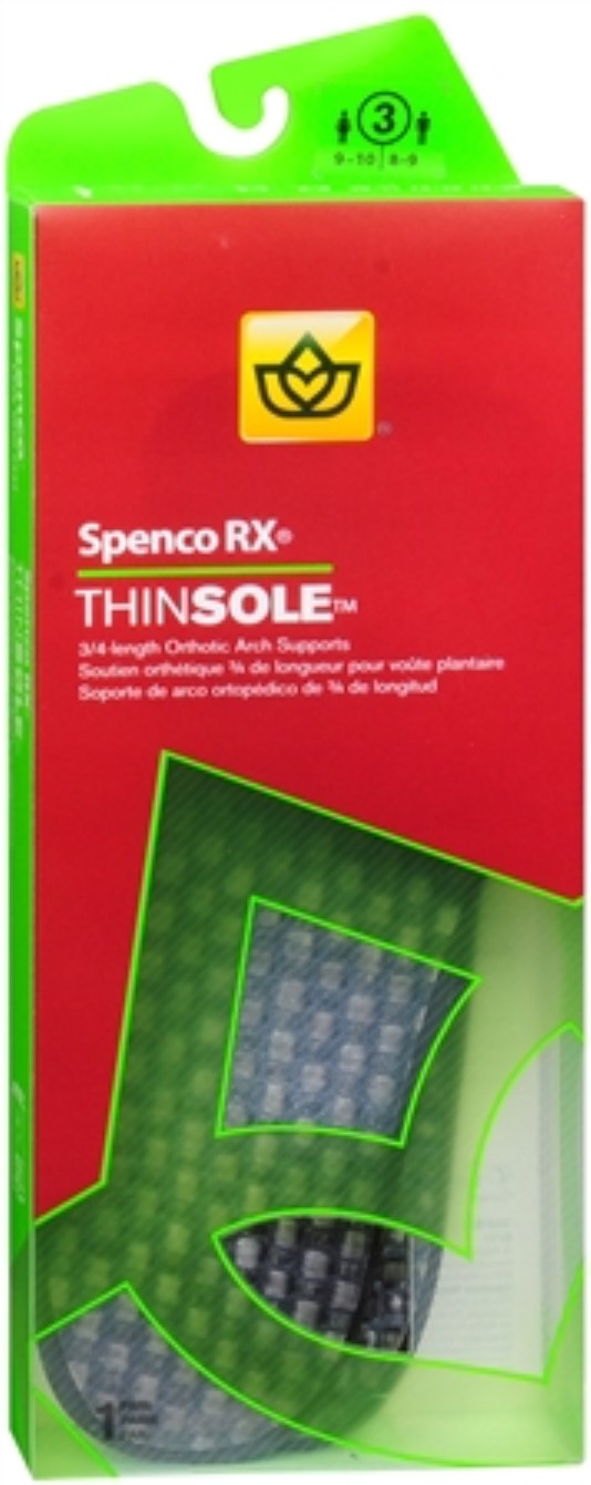 Spenco RX Brand ThinSole Orthotics (3/4 Length) 鞋垫