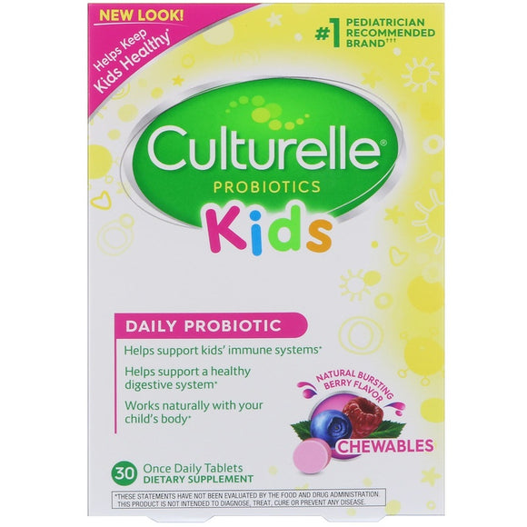 CULTURELLE PROBIOTICS KIDS PURELY PROBIOTICS CHEWABLES 30TBS04910040053