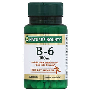 Nature's Bounty B-6 100Mg Tablets 100 Ct