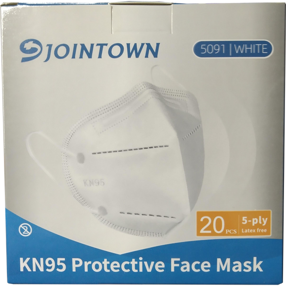 JOINTOWN KN95 Face Mask 5-ply 20 pcs (WHITE)