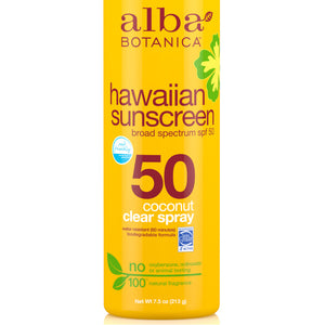 ALBA BOTANICA HAWAIIAN SUNSCREEN COCONUT SPF50 7.5 OZ