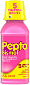 Pepto Bismol Brand Original Liquid, 5 Symptom Digestive Relief 8.0 fl oz (236 mL)  5症狀消化系統緩解