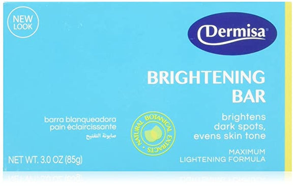 Dermisa Brightening Bar With Natural Botanical Extracts Skin Cleanser, Body Moisturizers (3 oz) 含有天然植物提取物的亮膚潔面乳,潤膚霜肥皂