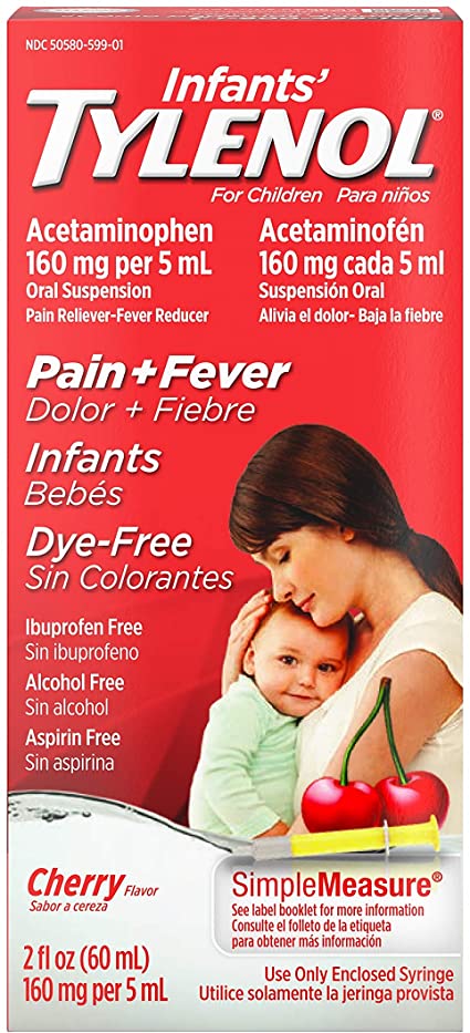 Infants' Tylenol Pain & Fever Cherry Flavor, 2 fl