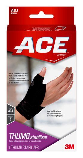 ACE THUMB STABILIZER ADJUSTABLE SUPPORT LEVEL 2