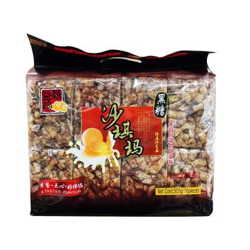 Jing Yi Zhen Brand SaChiMa Brown Sugar 505g  精益珍 沙琪玛 黑糖味 505克