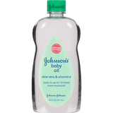 Johnson's Brand Baby Oil, Aloe Vera and Vitamin E, 14 Fl oz  嬰兒油，蘆薈和維生素E