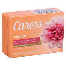 Caress Daily Silk, Floral Oil Essence Bar Soap 3.75 OZ