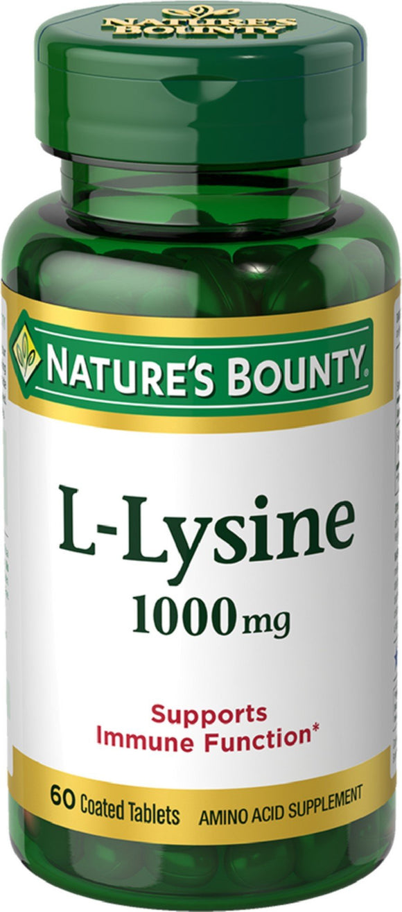 Nature's Bounty L-Lysine 1000 mg Tablets 60 Each