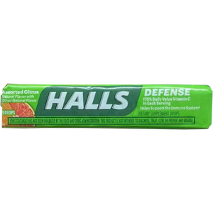 HALLS DEFENSE Vitamin C Assorted Citrus, 9 Count