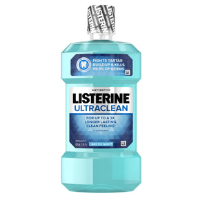 Listerine Ultraclean Antiseptic Mouthwash, Arctic Mint, 500 ml 李斯特林 超清洁 北极薄荷 漱口水 500毫升