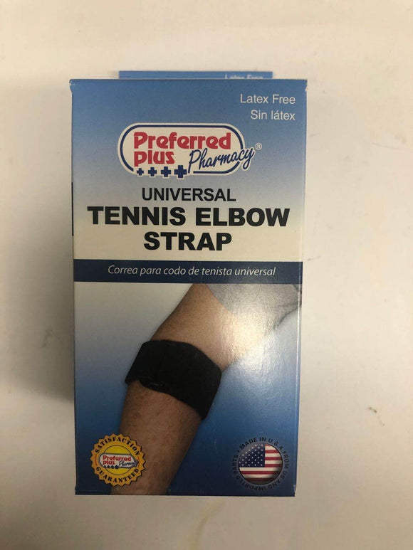 Preferred Plus Pharmacy Brand Universal Tennis Elbow Strap, Latex Free 可调节网球肘带