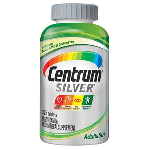 Centrum Silver Brand Adult 50+, Complete Multivitamin / Multimineral Supplement (220 Count)  善存片 银版 多种维生素 50岁以上成人版 220粒装