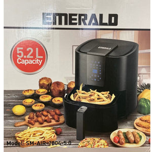 EMERALD 5.2L AIR FRYER - Black 1800 Watt (Model: SM-AIR-1804-5.0)