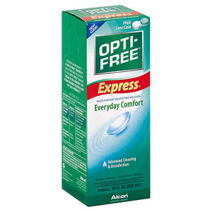 Opti-Free Brand Express Contact Lens Solution Multipurpose Disinfecting Solution, 10 Fl oz (300 mL)  隐形眼镜多效护理液 速效版