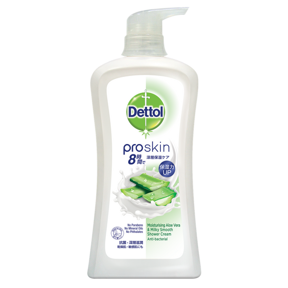 滴露 ProSkin 深层滋润亲肤沐浴乳霜 （滋润芦荟+牛奶醇香）DETTOL PROSKIN 950g (Moisturising Aloe Vera & Milky Smooth Shower Cream)