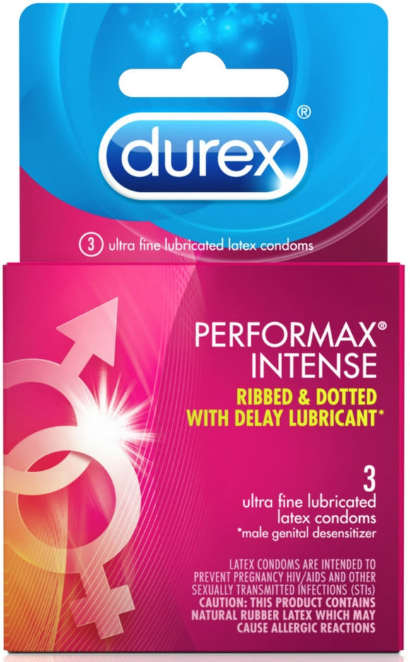Durex Condoms Performax Intense 3 ct