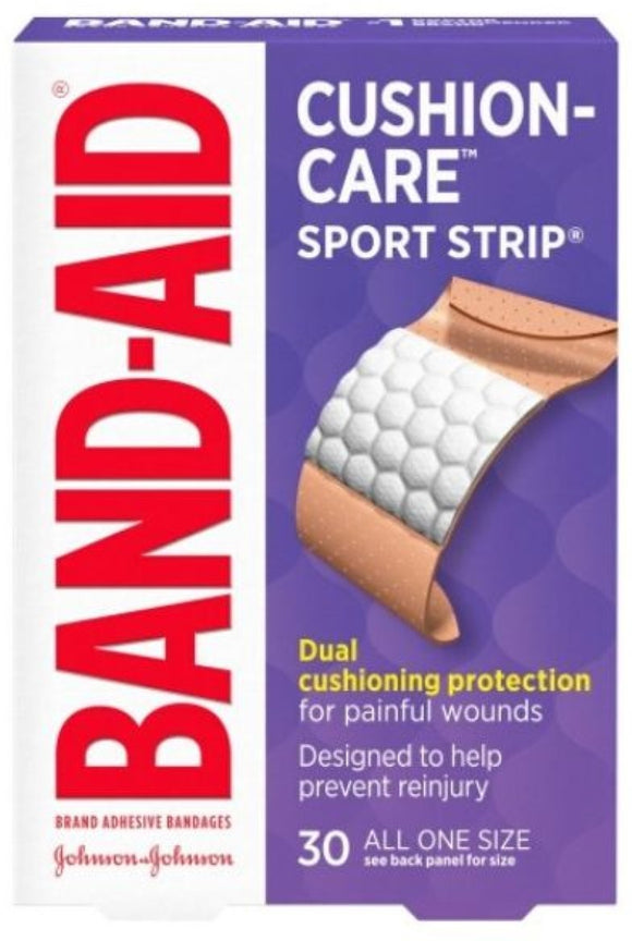 Band-Aid Extra Wide Sport Strip Adhesive Bandages 30Ea