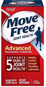 Schiff Brand Move Free Advanced Joint Supplement, 200 Tablets