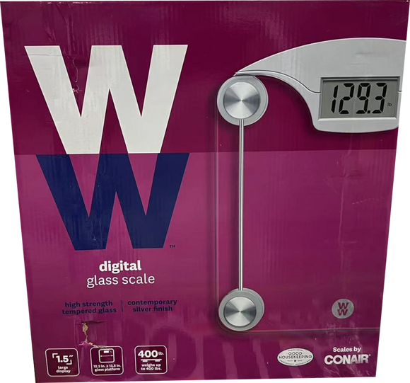 Conair Brand Weight Watchers Digital Glass Scale  體重監測器數字玻璃秤