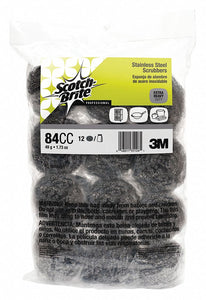 Scotch-Brite™ Stainless Steel Scrubber 12 cts