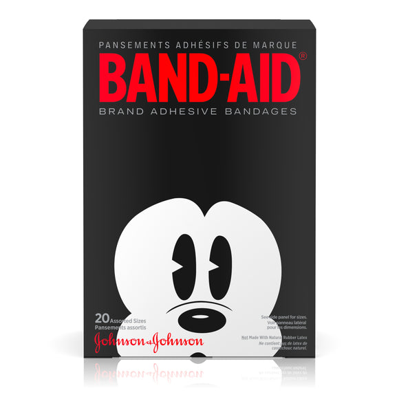 Band-Aid Brand Adhesive Bandages, Mickey Mouse Assorted Sizes 20 ct 邦迪 创可贴米奇版 20片装