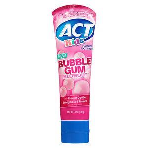 ACT KIDS TOOTHPASTE BUBBLE GUM 4.6OZ