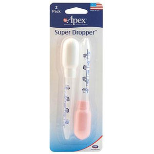 APEX Brand Super Dropper  雙滴管套件, 通過將液體藥物傳遞到口腔，幫助兒童有效地服藥