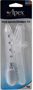 Apex Brand Med Spoon/Dropper Kit - 1 Pack  藥勺和滴管套件＃60105, 用於幫助兒童有效準確地服藥的口服藥物設備