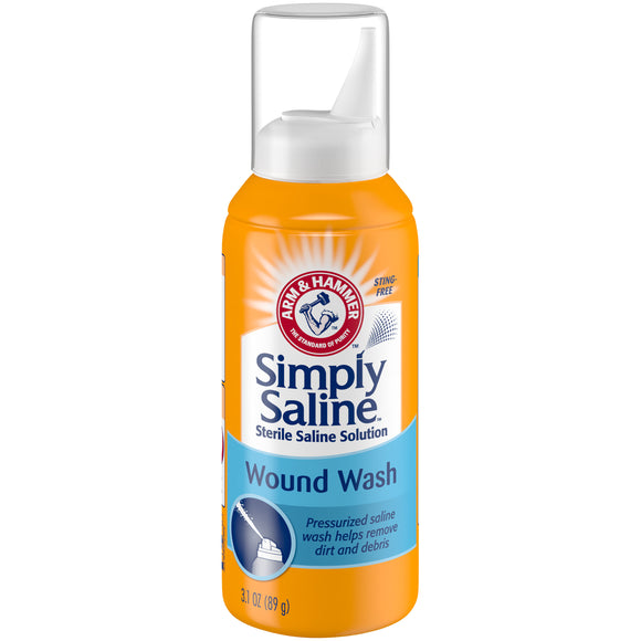 Arm & Hammer Brand Simply Saline, Sterile Saline Solution, Wound Wash, 3.1 oz (89g)  無菌鹽水, 傷口沖洗