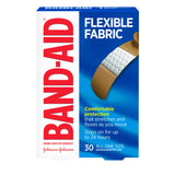 BAND-AID FLEXIBLE FABRIC ONE SIZE 30 CT