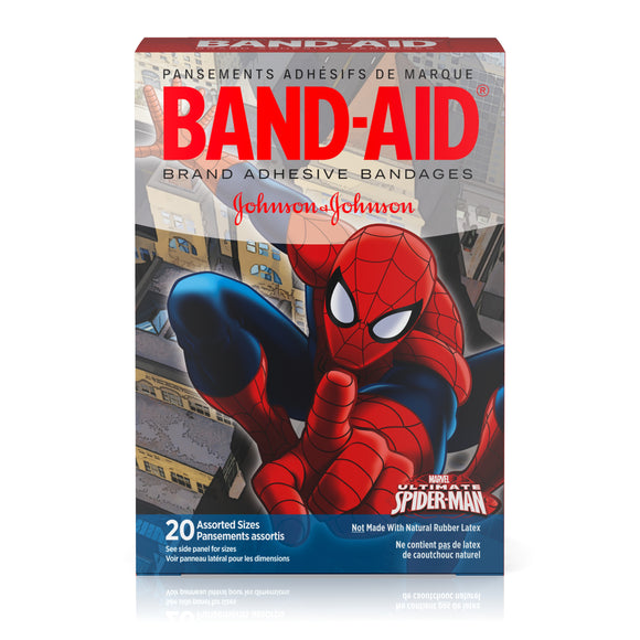 Band-Aid Brand Adhesive Bandages, Marvel Spiderman, Assorted Sizes 20 ct  創可貼