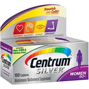 Centrum Silver Brand Multivitamin Multimineral Supplement Women 50+ ( 100 Tablets ) 女士綜合維生素綜合礦物質補充劑