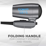 CONAIR Brand Hair Compact Dryer 1875WATT, Lightweight & Portable, Folding Handle  吹風機