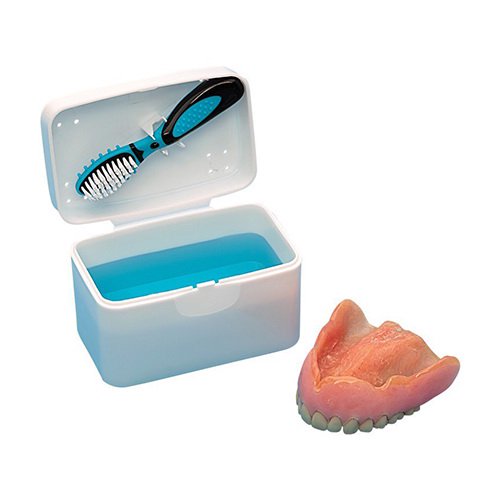 Archtek Brand Dental Bath with Mini Cleaning Brush Kit, 1 ea   迷你清潔假牙套件