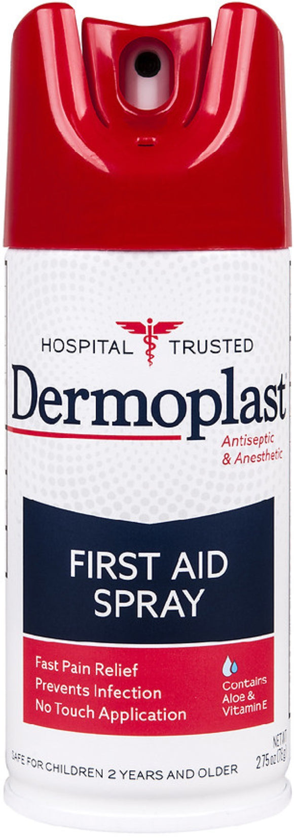 Dermoplast Brand First Aid Antibacterial Pain Relieving Spray, 2.75 oz (78g)  急救抗菌喷雾剂