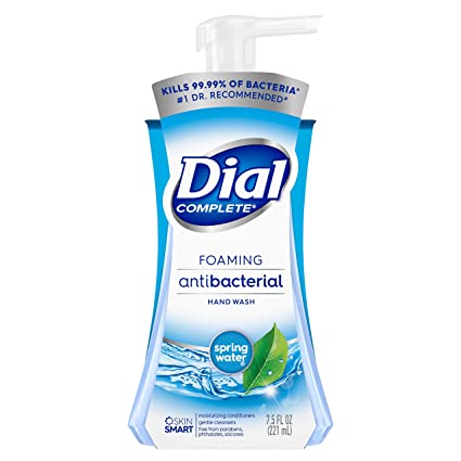 Dial Complete Brand Foaming Hand Wash, Spring Water, 7.5 Fl oz (221mL)  泡沫洗手液