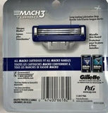 Gillette Brand Mach3 Turbo Mens Razor Blades  4 CART.  吉列, 男士 Mach3 Turbo 剃須刀刀補充裝