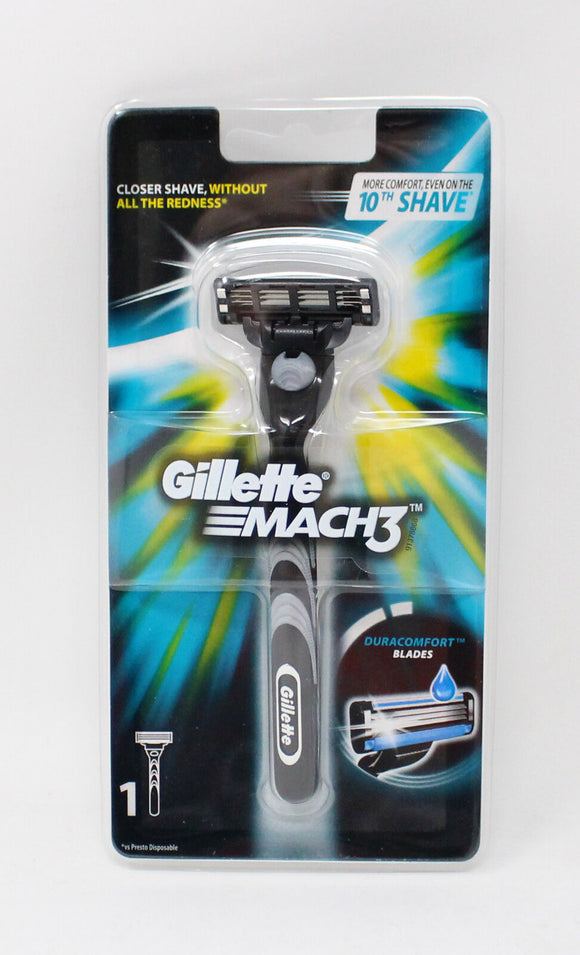Gillette Brand Mach3 Razor Handle Shaver and 1 Count  吉列 Mach3 剃須刀和1支