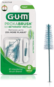 GUM Brand Go-Betweens Proxabrush Refills Tight  清洁牙縫刷筆芯 窄版 8支装