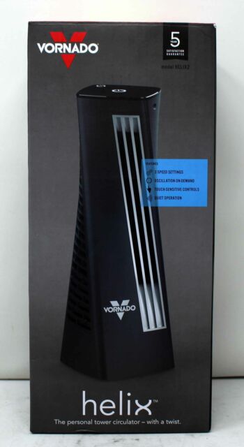 Vornado Brand HELIX2 Personal Tower Fan with 3 Speed Settings Black  具有3種速度設置的個人塔式風扇黑色