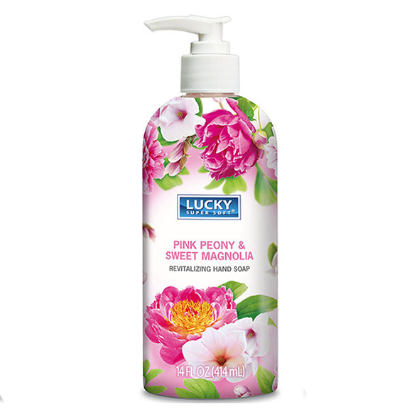 Lucky Brand Hand Soap, Pink Peony & Sweet Magnolia 13 Fl oz (384mL)   洗手液, 粉紅牡丹和甜木蘭香味