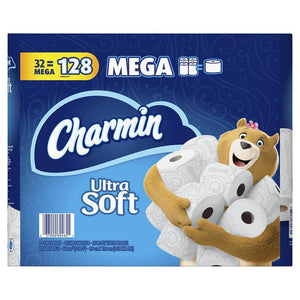 Charmin Brand Ultra Soft Mega Roll Toilet Paper, 32 ct.  廁紙, 超柔軟 32卷