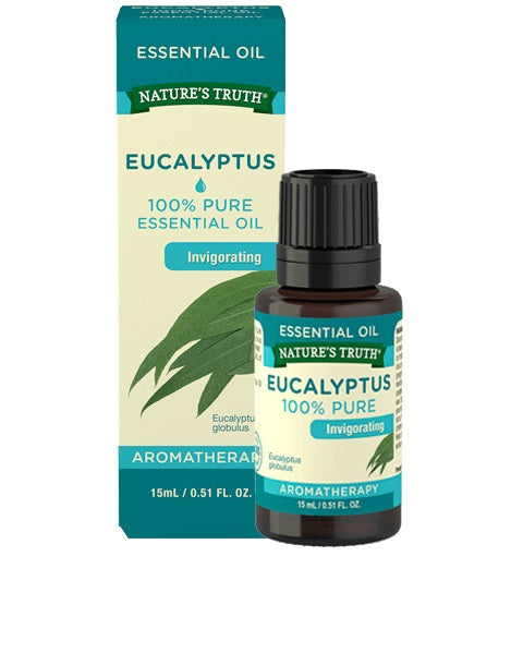 Nature's Truth Brand Eucalyptus 100% Pure Essential Oil, 0.51 Fl oz (15 mL)  100% 純桉樹精油